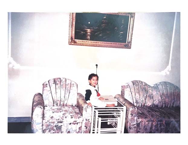 Me and my father's laptop, which was damaged a lot by me as a child due to my curiosity